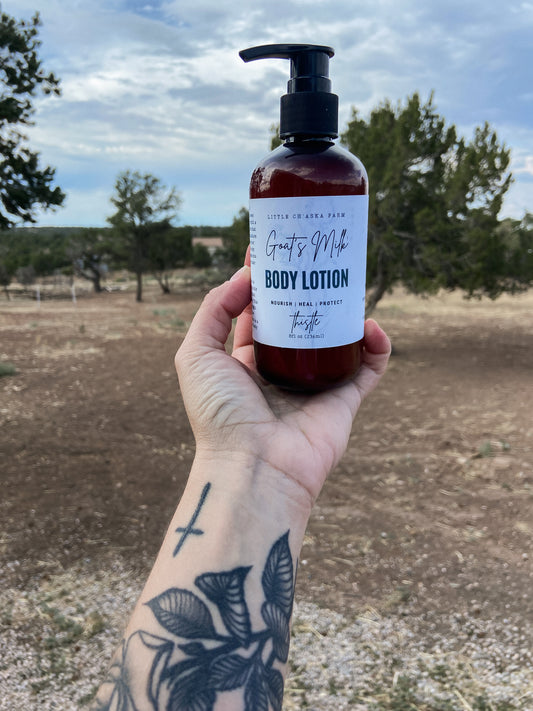 little ch’aska THISTLE GOAT’s milk lotion