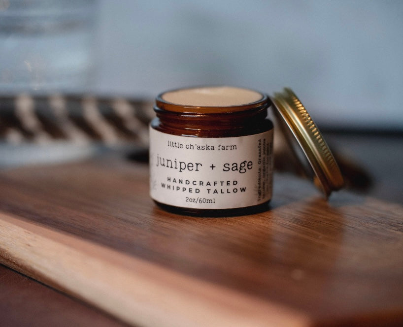 Juniper + Sage Infused Whipped Tallow Balm